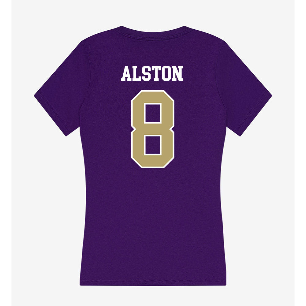 JMU - NCAA Football : Isaiah Alston - Women's V-Neck T-Shirt-1