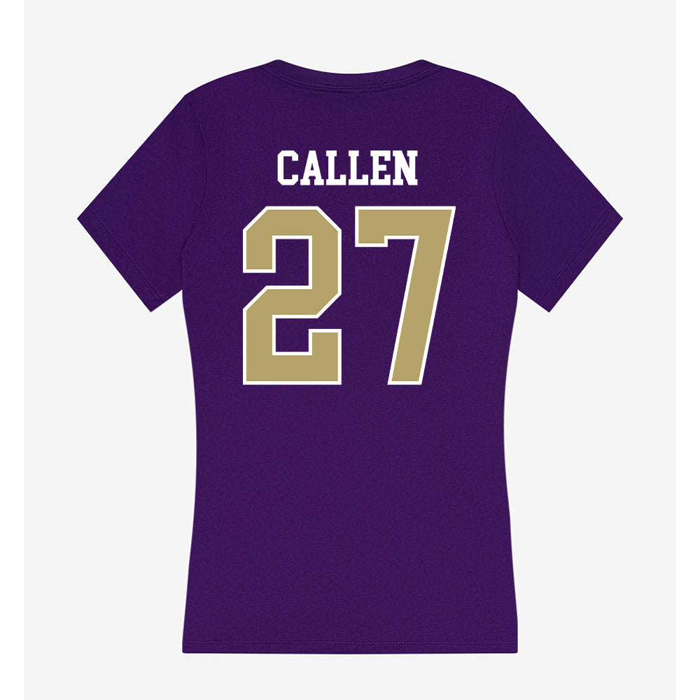 JMU - NCAA Football : Kai Callen - Women's V-Neck T-Shirt-1