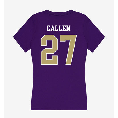 JMU - NCAA Football : Kai Callen - Women's V-Neck T-Shirt-1