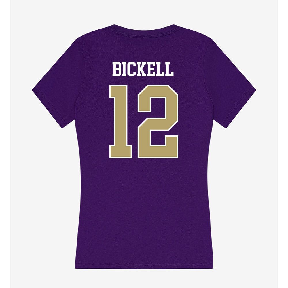 JMU - NCAA Women's Lacrosse : Avery Bickell - Women's V-Neck T-Shirt-1