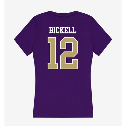 JMU - NCAA Women's Lacrosse : Avery Bickell - Women's V-Neck T-Shirt-1