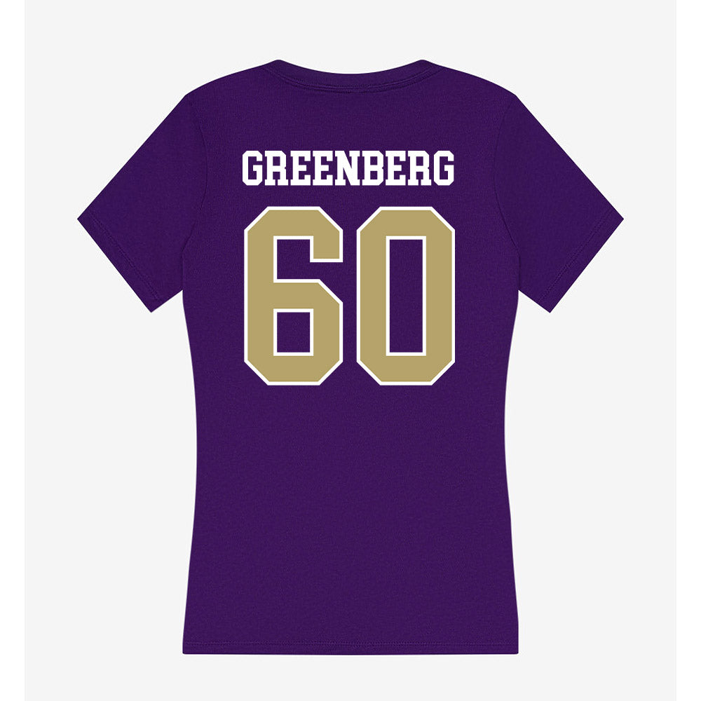 JMU - NCAA Football : Zach Greenberg - Women's V-Neck T-Shirt-1