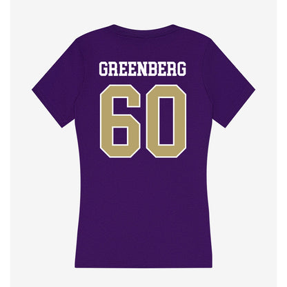 JMU - NCAA Football : Zach Greenberg - Women's V-Neck T-Shirt-1