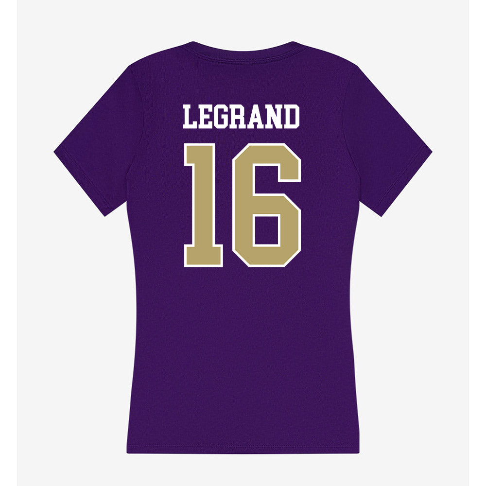 JMU - NCAA Softball : Emily LeGrand - Women's V-Neck T-Shirt-1