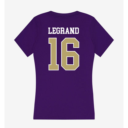 JMU - NCAA Softball : Emily LeGrand - Women's V-Neck T-Shirt-1