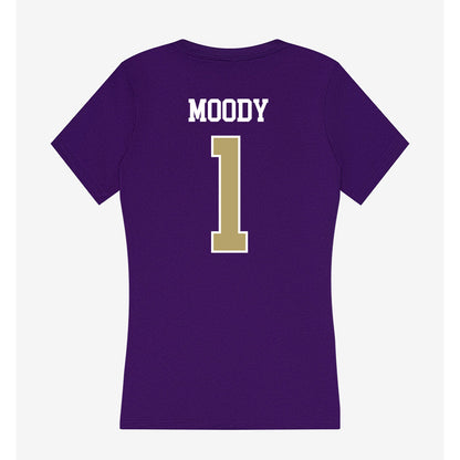 JMU - NCAA Baseball : Reece Moody - Women's V-Neck T-Shirt-1