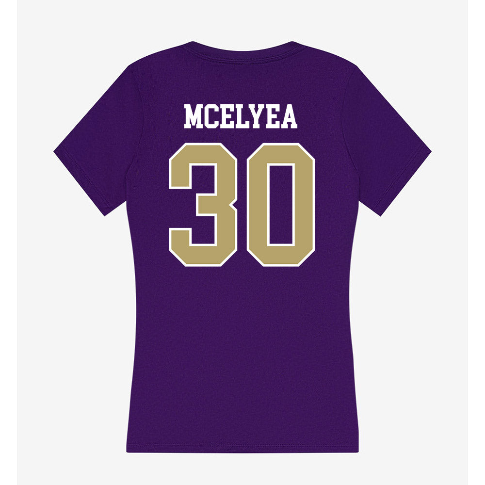JMU - NCAA Baseball : Blake Mcelyea - Women's V-Neck T-Shirt-1