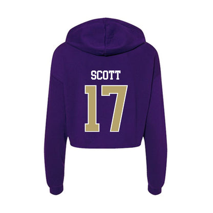 JMU - NCAA Football : Michael Scott - Women's Crop Fleece Hoodie-1