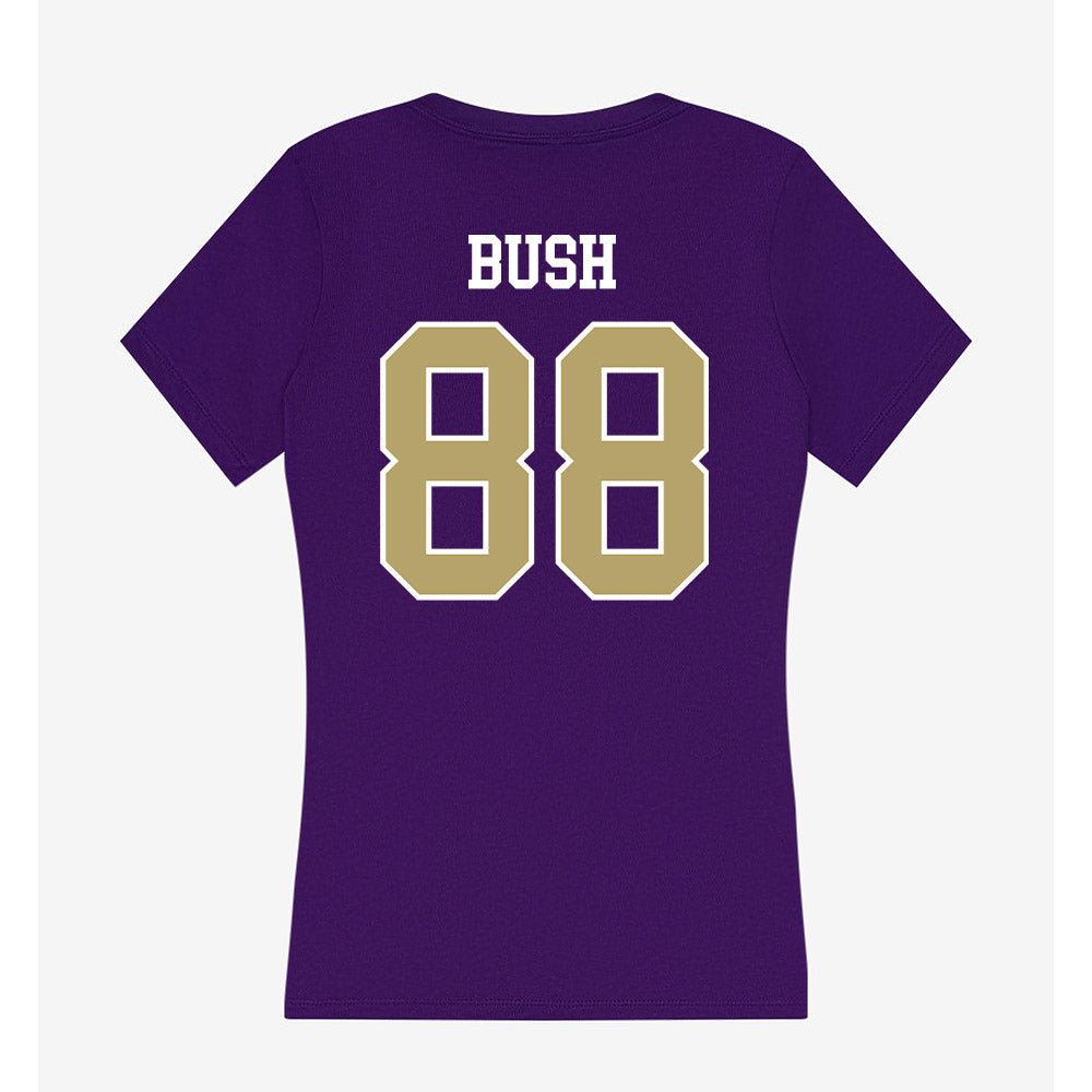 JMU - NCAA Football : Kells Bush - Women's V-Neck T-Shirt-1