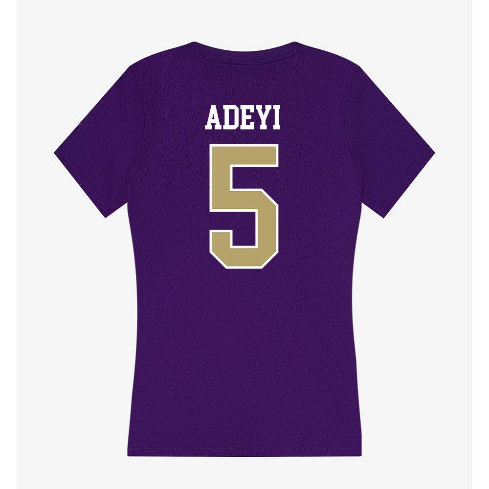 JMU - NCAA Football : Ayo Adeyi - Women's V-Neck T-Shirt-1