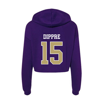JMU - NCAA Football : Lacota Dippre - Women's Crop Fleece Hoodie-1