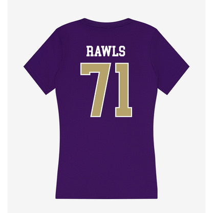 JMU - NCAA Football : Deacon Rawls - Women's V-Neck T-Shirt-1