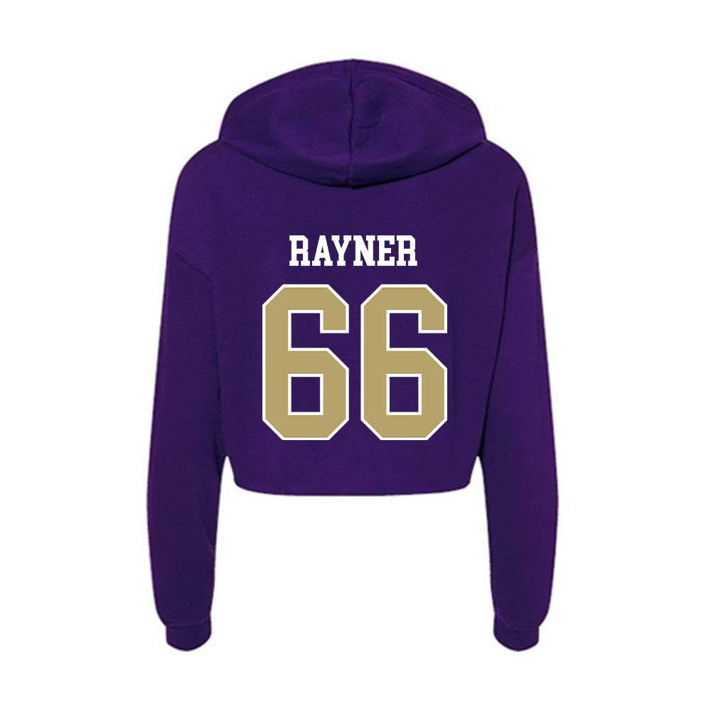 JMU - NCAA Football : JD Rayner - Women's Crop Fleece Hoodie-1