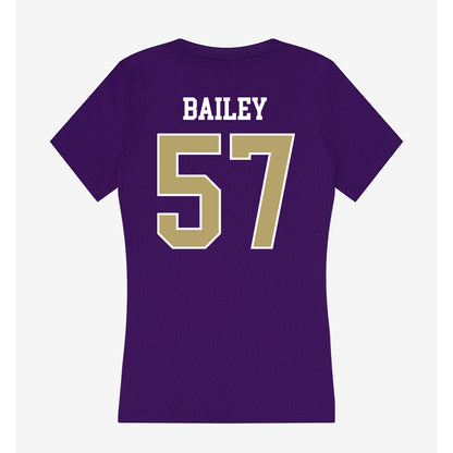 JMU - NCAA Football : Jacob Bailey - Women's V-Neck T-Shirt-1