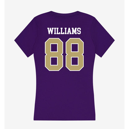 JMU - NCAA Football : Dylan Williams - Women's V-Neck T-Shirt-1