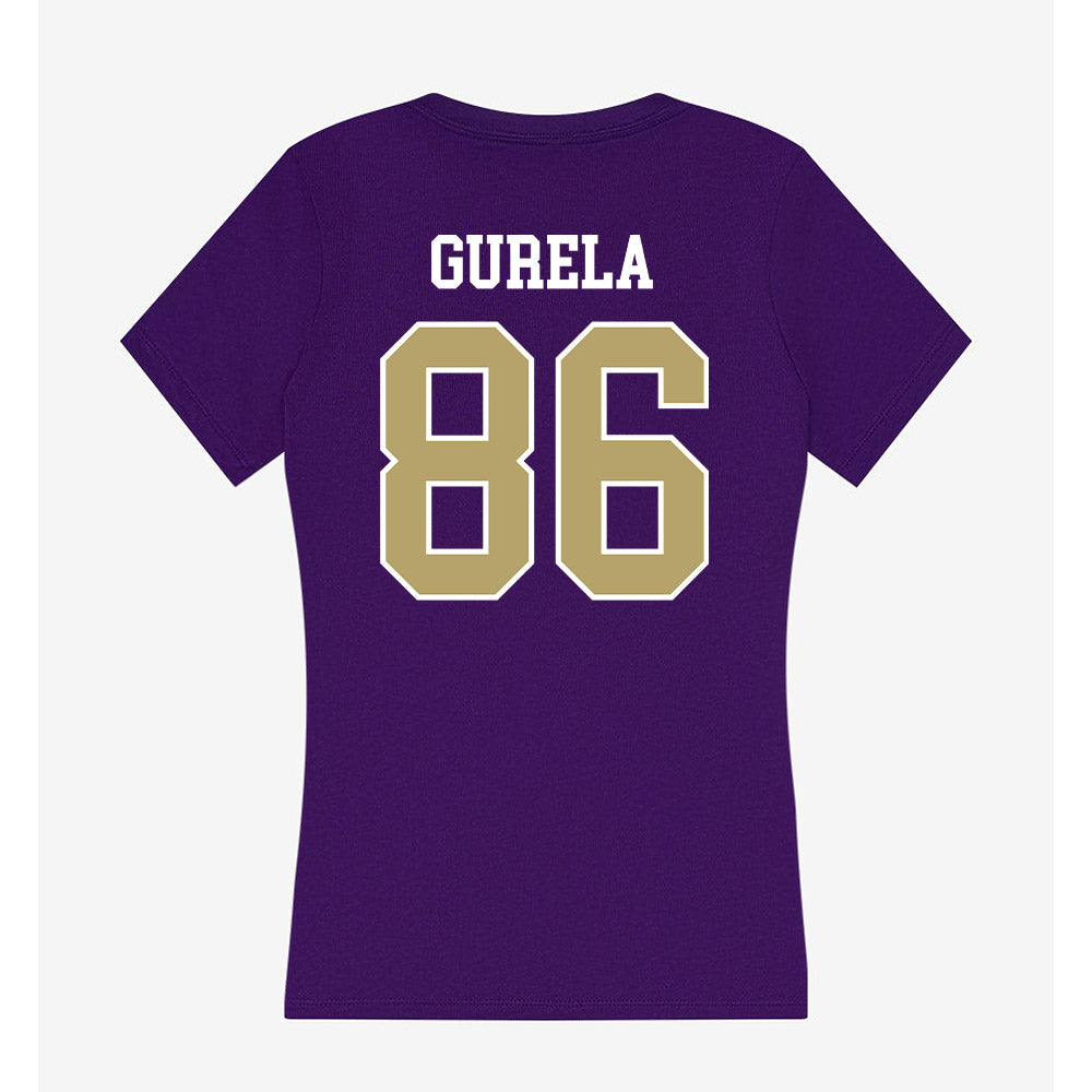 JMU - NCAA Football : Ethan Gurela - Women's V-Neck T-Shirt-1