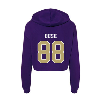 JMU - NCAA Football : Kells Bush - Women's Crop Fleece Hoodie-1