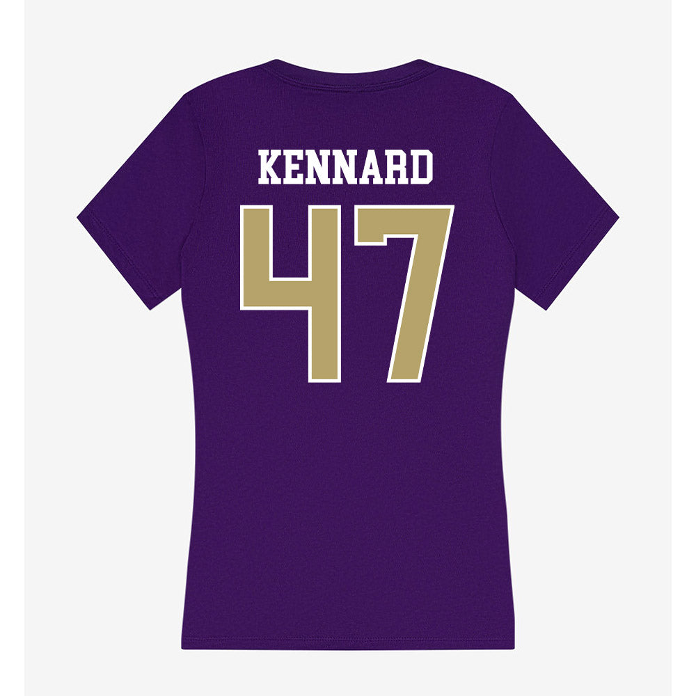 JMU - NCAA Football : Josiah Kennard - Women's V-Neck T-Shirt-1