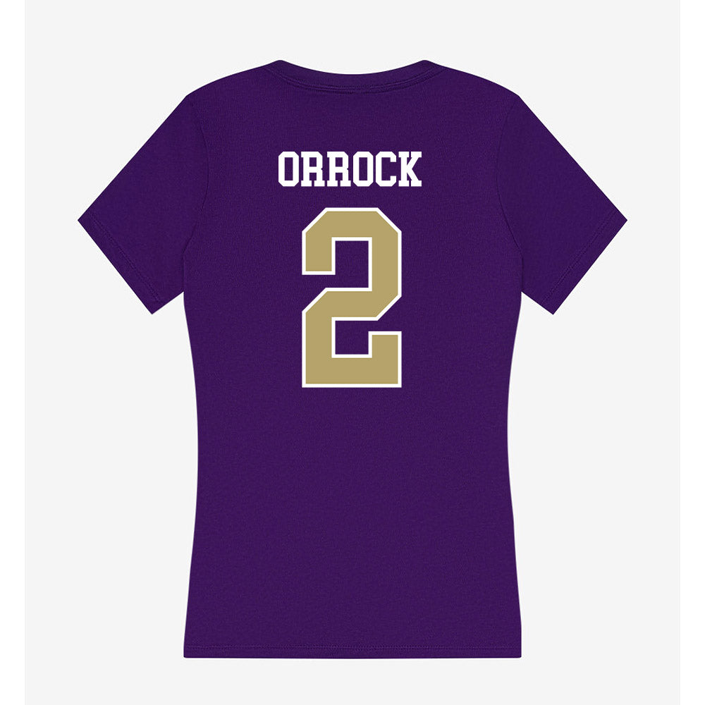 JMU - NCAA Women's Soccer : Audrey Orrock - Women's V-Neck T-Shirt-1