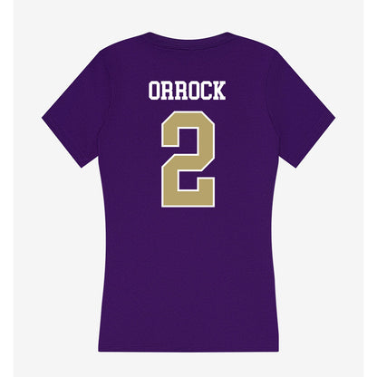 JMU - NCAA Women's Soccer : Audrey Orrock - Women's V-Neck T-Shirt-1