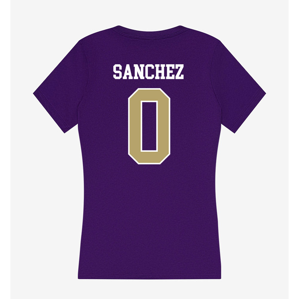 JMU - NCAA Football : Jaylan Sanchez - Women's V-Neck T-Shirt-1