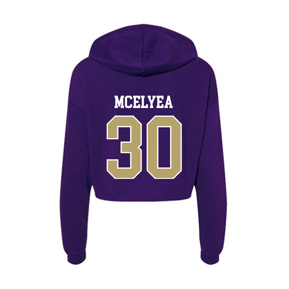 JMU - NCAA Baseball : Blake Mcelyea - Women's Crop Fleece Hoodie-1