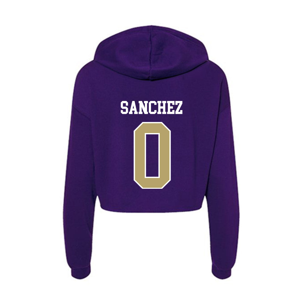 JMU - NCAA Football : Jaylan Sanchez - Women's Crop Fleece Hoodie-1