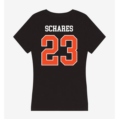 Campbell - NCAA Baseball : Bryce Schares - Women's V-Neck T-Shirt-1