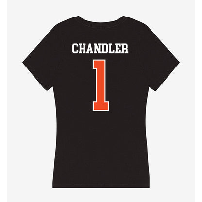 Campbell - NCAA Football : Mike Chandler - Women's V-Neck T-Shirt-1