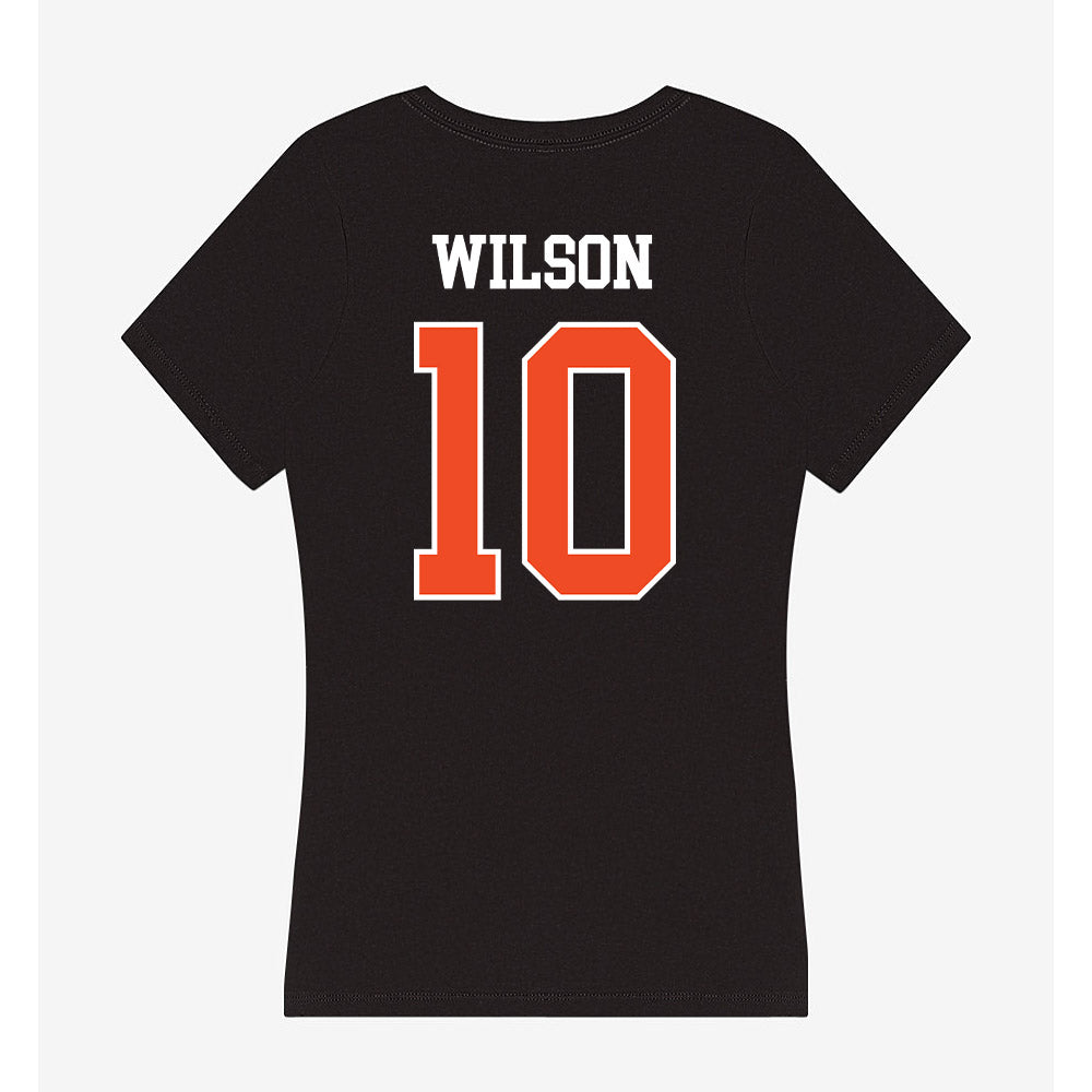 Campbell - NCAA Football : A’mari Wilson - Women's V-Neck T-Shirt-1