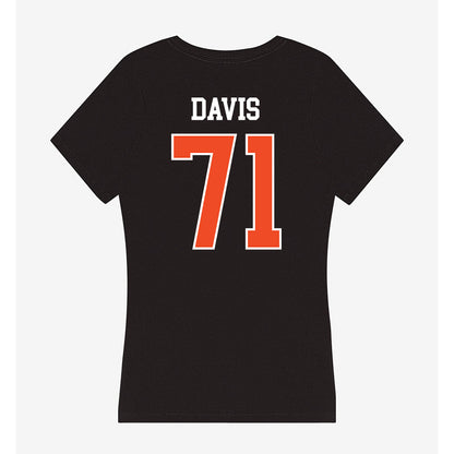 Campbell - NCAA Softball : Devin Davis - Women's V-Neck T-Shirt-1