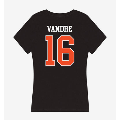 Campbell - NCAA Women's Soccer : Olivia Vandre - Women's V-Neck T-Shirt-1
