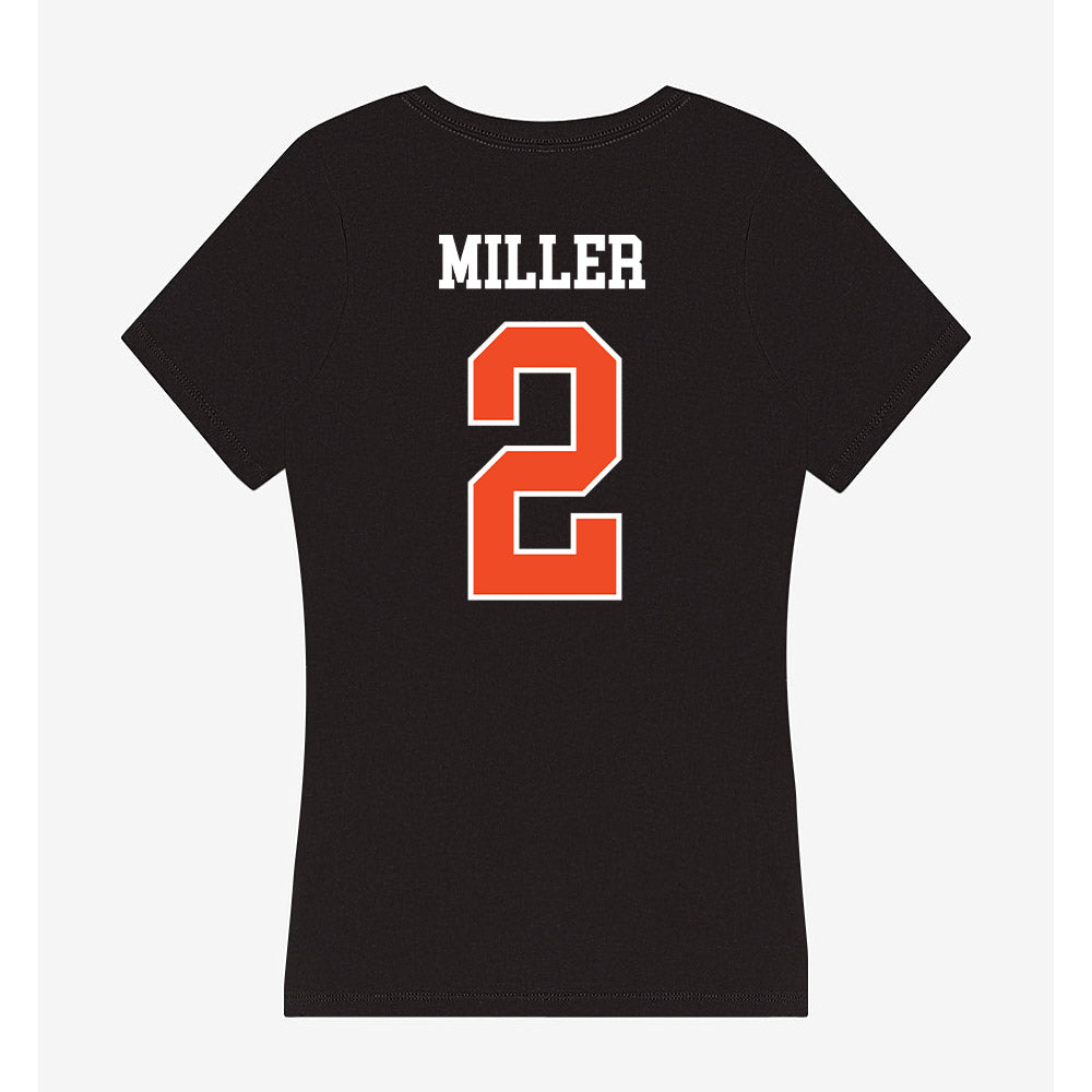 Campbell - NCAA Women's Volleyball : Olivia Miller - Women's V-Neck T-Shirt-1