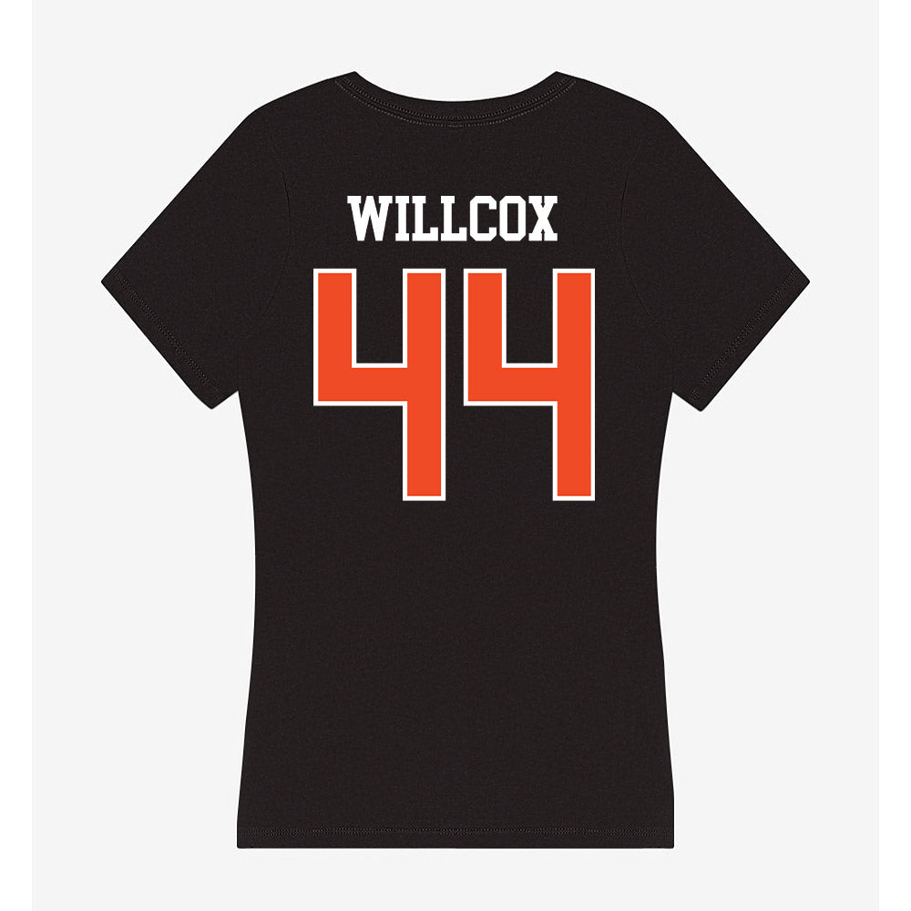 Campbell - NCAA Football : Ryder Willcox - Women's V-Neck T-Shirt-1