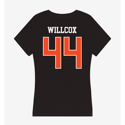 Campbell - NCAA Football : Ryder Willcox - Women's V-Neck T-Shirt-1