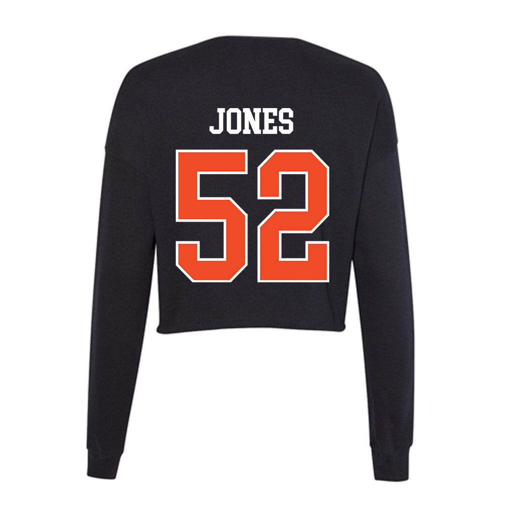 Campbell - NCAA Football : Dante Jones - Women's Cropped Crew Fleece-1