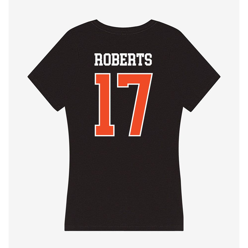 Campbell - NCAA Baseball : Jackson Roberts - Women's V-Neck T-Shirt-1