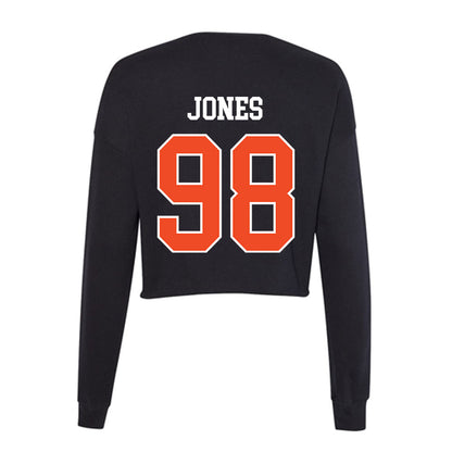 Campbell - NCAA Football : Jordan Jones - Women's Cropped Crew Fleece-1