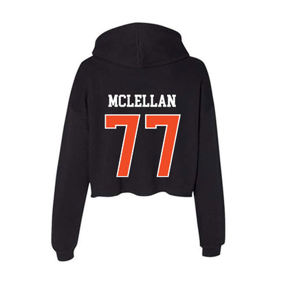 Campbell - NCAA Football : Tyler McLellan - Women's Crop Fleece Hoodie-1