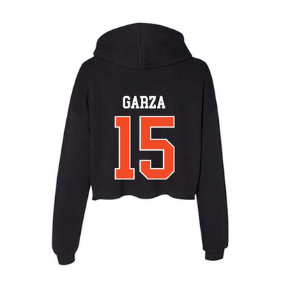 Campbell - NCAA Men's Soccer : Emilio Garza - Women's Crop Fleece Hoodie-1