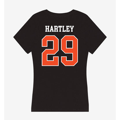 Campbell - NCAA Baseball : Wiley Hartley - Women's V-Neck T-Shirt-1