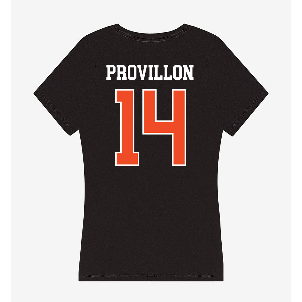 Campbell - NCAA Football : Jasiah Provillon - Women's V-Neck T-Shirt-1