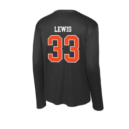 Campbell - NCAA Baseball : Harrison Lewis - Activewear Long Sleeve T-Shirt-1