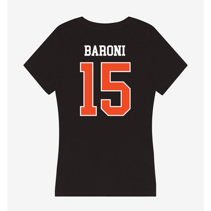Campbell - NCAA Softball : Cassiti Baroni - Women's V-Neck T-Shirt-1