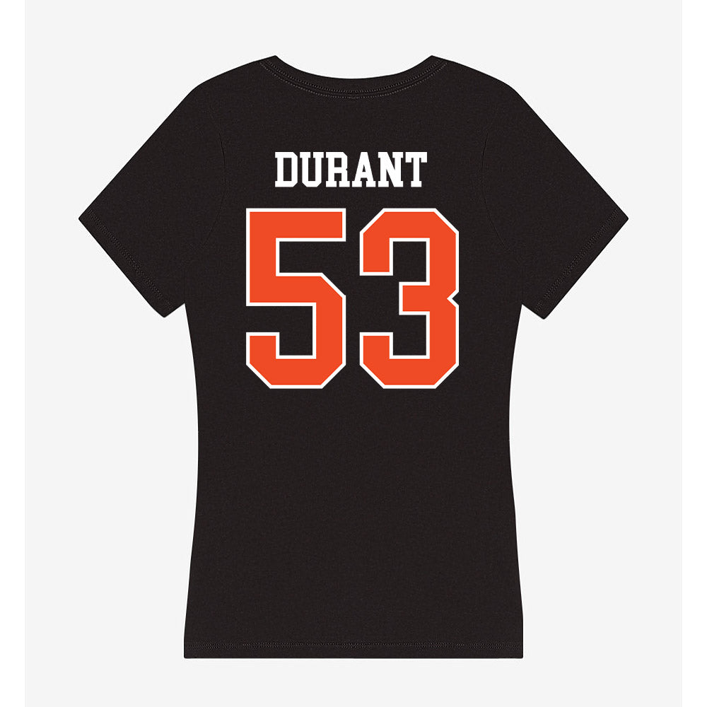 Campbell - NCAA Football : Kameron Durant - Women's V-Neck T-Shirt-1