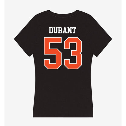 Campbell - NCAA Football : Kameron Durant - Women's V-Neck T-Shirt-1