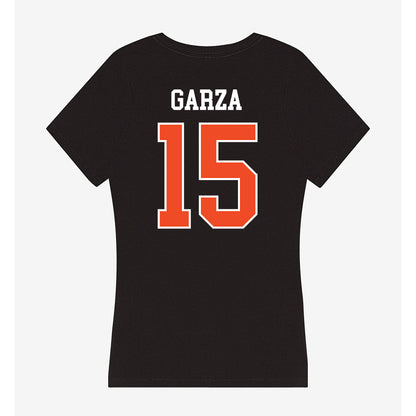 Campbell - NCAA Men's Soccer : Emilio Garza - Women's V-Neck T-Shirt-1