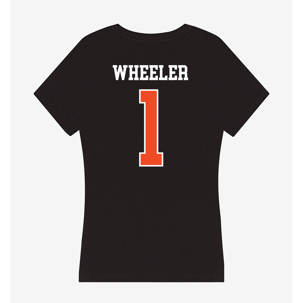 Campbell - NCAA Women's Volleyball : Lauren Wheeler - Women's V-Neck T-Shirt-1