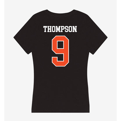 Campbell - NCAA Women's Basketball : Emerson Thompson - Women's V-Neck T-Shirt-1