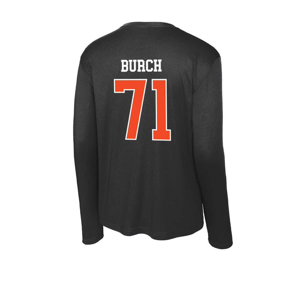 Campbell - NCAA Football : Jeffrey Burch - Activewear Long Sleeve T-Shirt-1